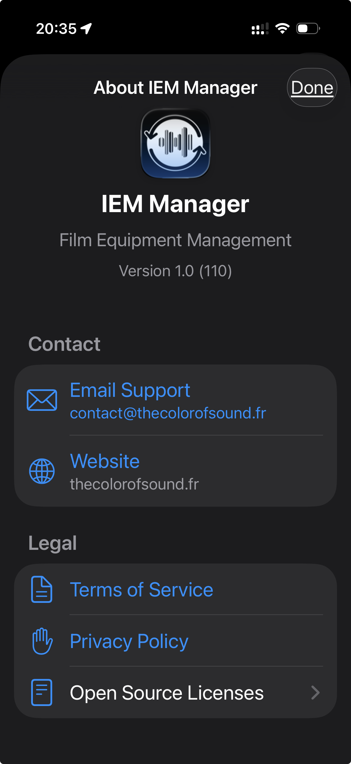 About screen